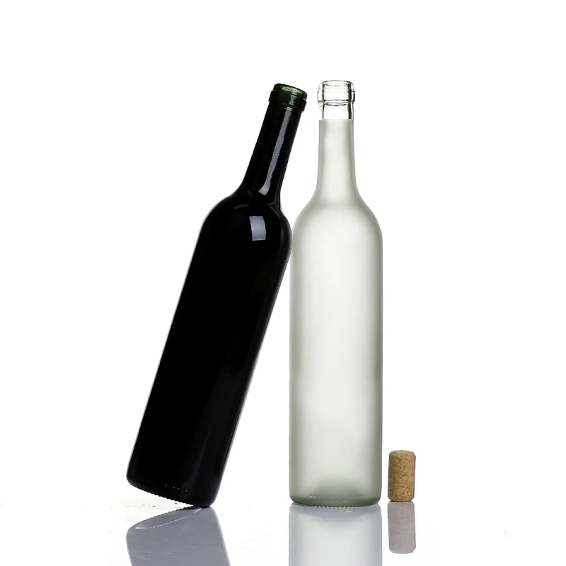 Poteli Gwydr Gyda Chorc 750ml